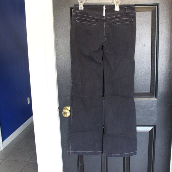 AJ ARMANI BLACK JEANS WOMENS SIZE 27 - Picture 3 of 7